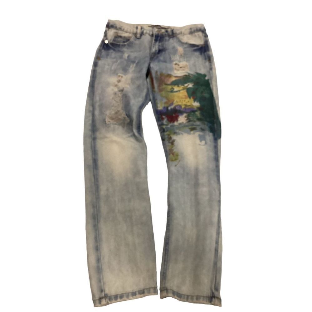 Demolition Straight Leg Boys Distressed Denim 14